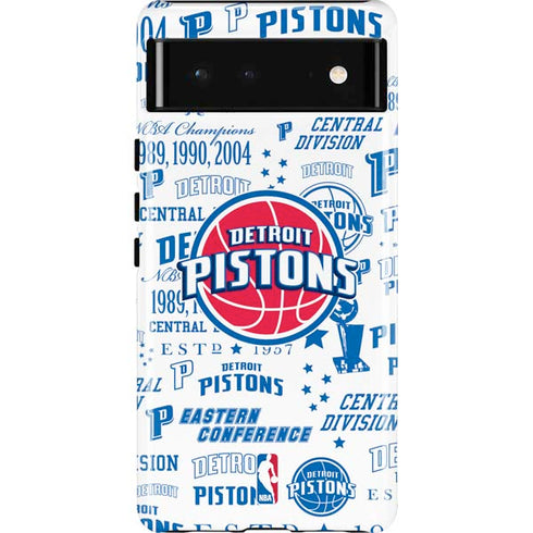 NBA Detroit Pistons Historic Blast Pixel Cases